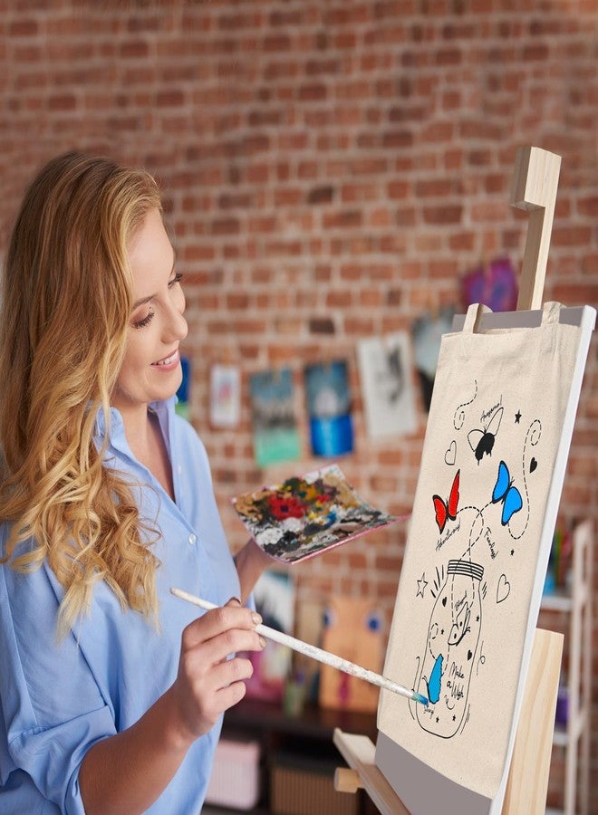 Prithwe DIY Canvas Bags Painting Kit - Gift Pack for Kids - Pack of 2 Bags - Butterfly & Astronaut (Fabric Paints Included) - Image 2